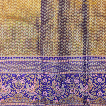 Semi pattu Meenakari-VSSP59P peach