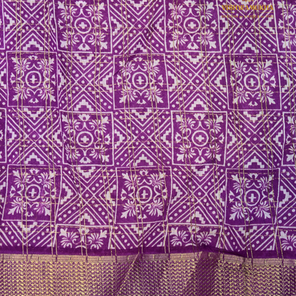 Maheswari Silk kalamkari-VSMSS11C Blue