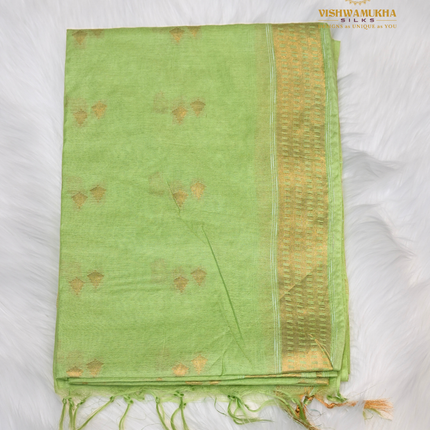 Chanderi Cotton-VSC52C Apple Green