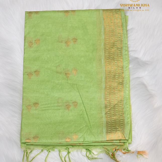 Chanderi Cotton-VSC52C Apple Green