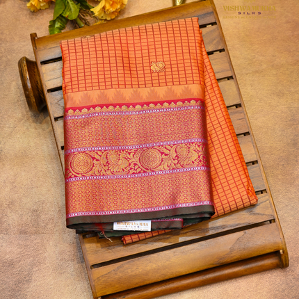 Semi Gadwal Sarees-VSGSP1C