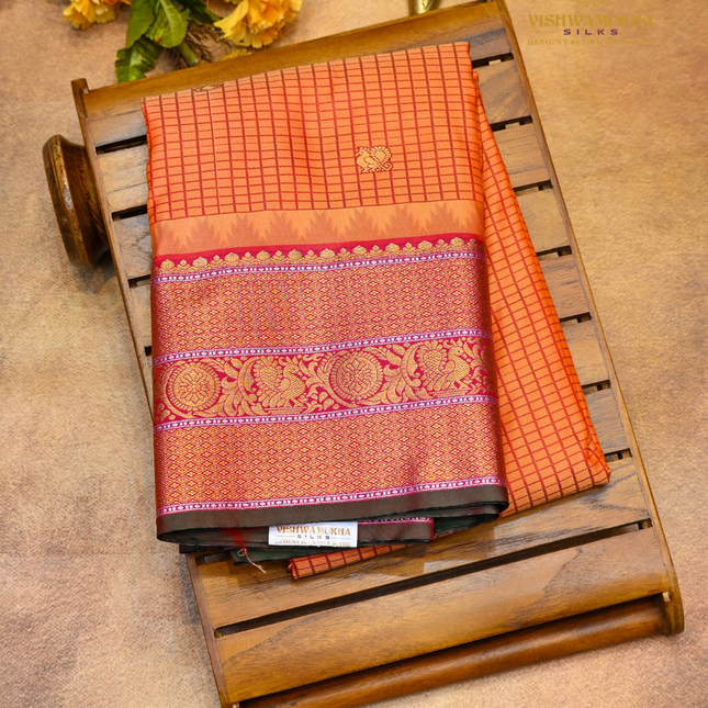 Semi Gadwal Sarees-VSGSP1C
