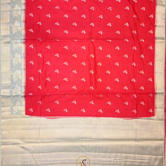 Chanderi Sarees-VSC37A Red