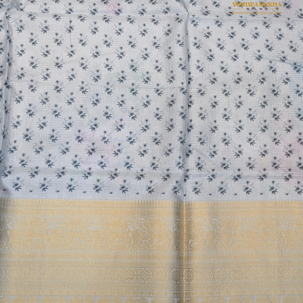 Silk Kota Sarees-VSSK2B Glacier grey