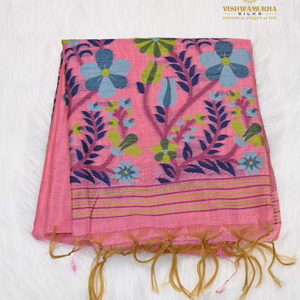Jamdhani Cotton-VSJC7 Pink