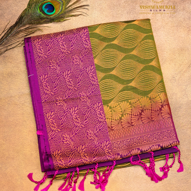 Semi Soft Pattu-VSSP50 Mehandigreen
