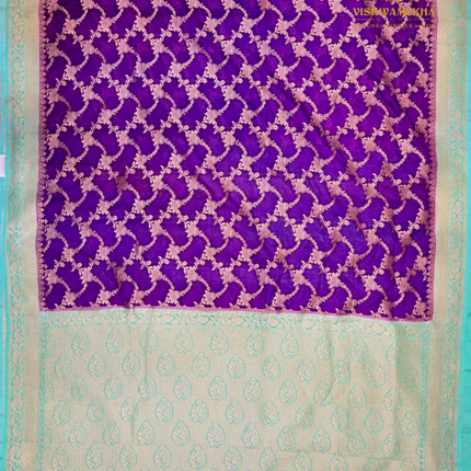 Georgette Fancy-VSGF5C Blue Purple