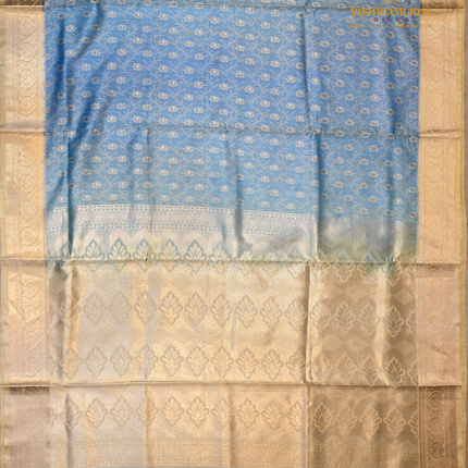 Semi Soft Pattu-VSSP53C Blue