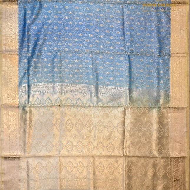 Semi Soft Pattu-VSSP53C Blue