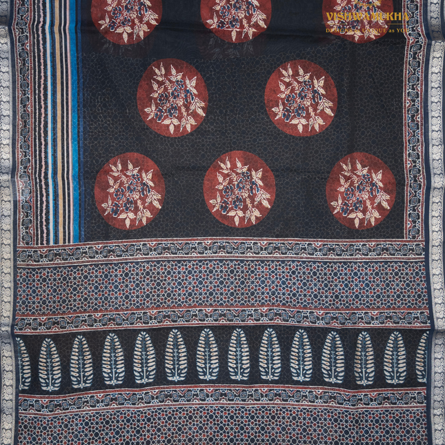 Chanderi Saree-VSC11 Black