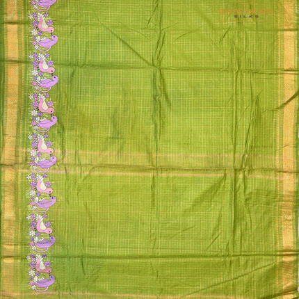 Chanderi saree-VSC33 Green (1)
