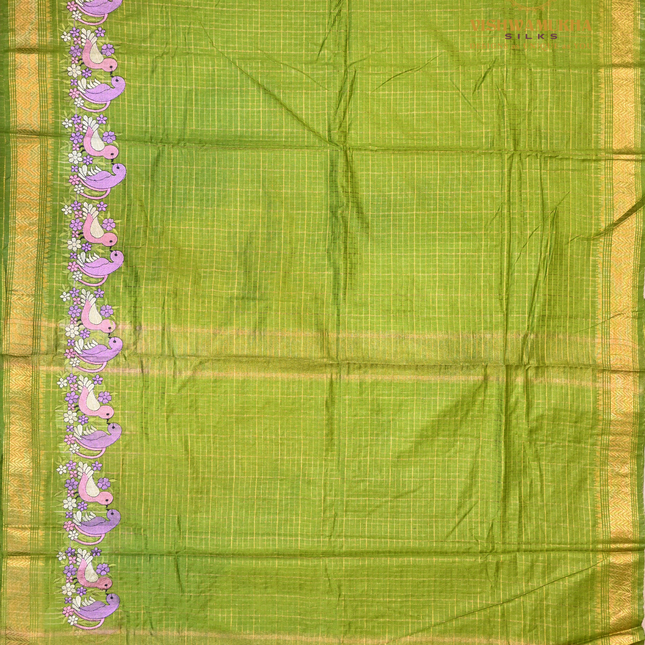 Chanderi saree-VSC33 Green (1)