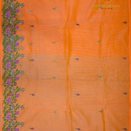 Supernet Sarees-VSSN1A Orange