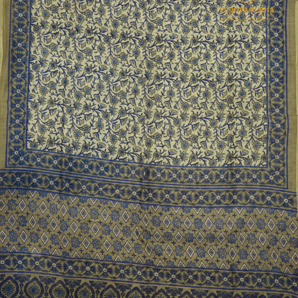 Linen Sarees-VSL14 Mehandi