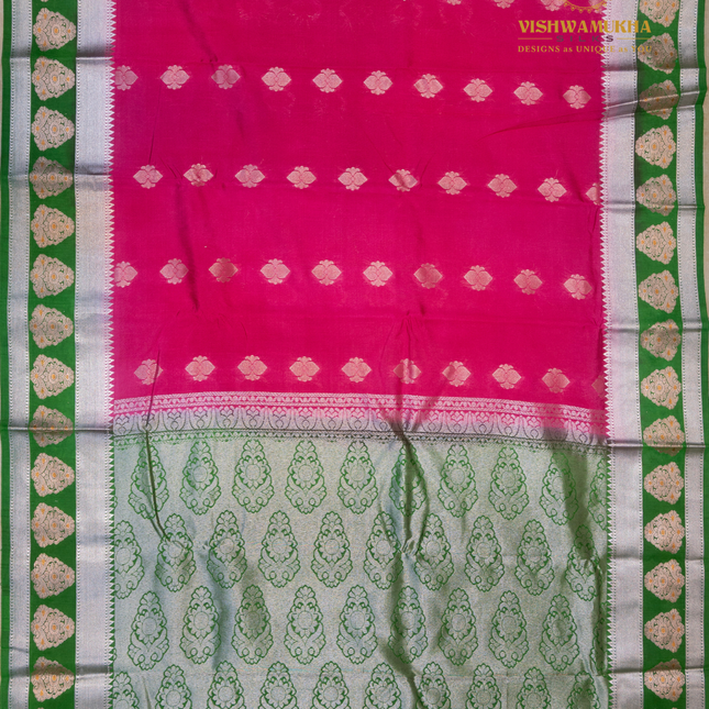 Semi Soft Pattu-VSSP48G Rani pink