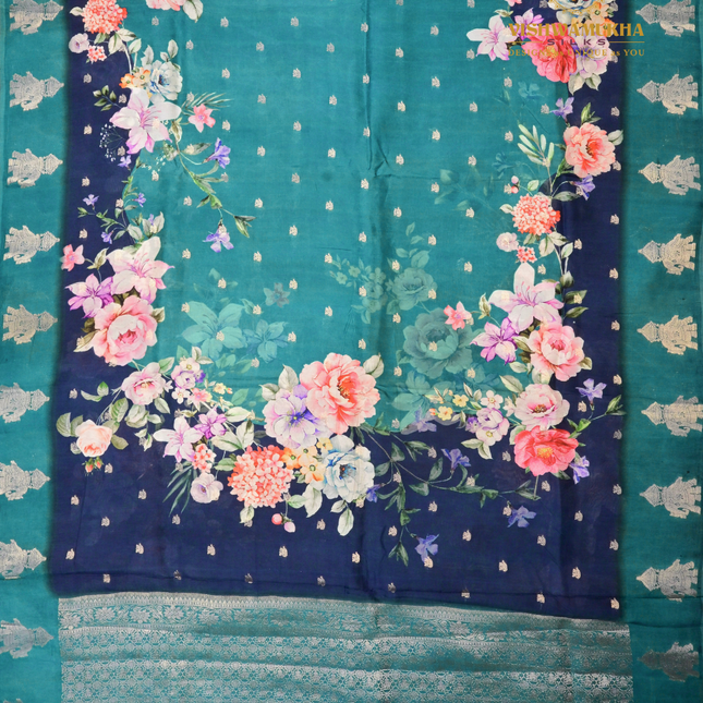 Dola Silk-VSD1A Peacock blue