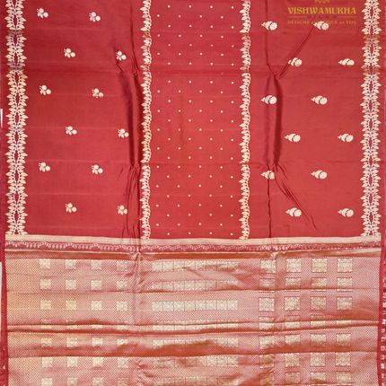 Banaras Chiniya Silk-VSCS3A Maroon