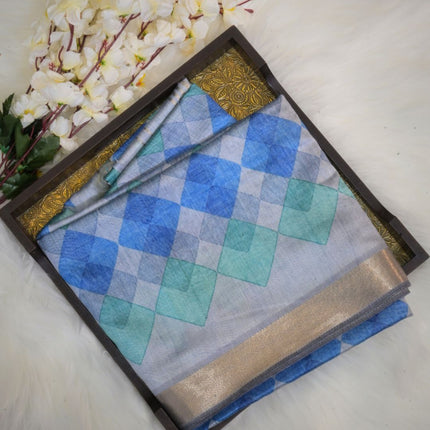 Maheswari Silk Sarees-VSMSS02 Blue