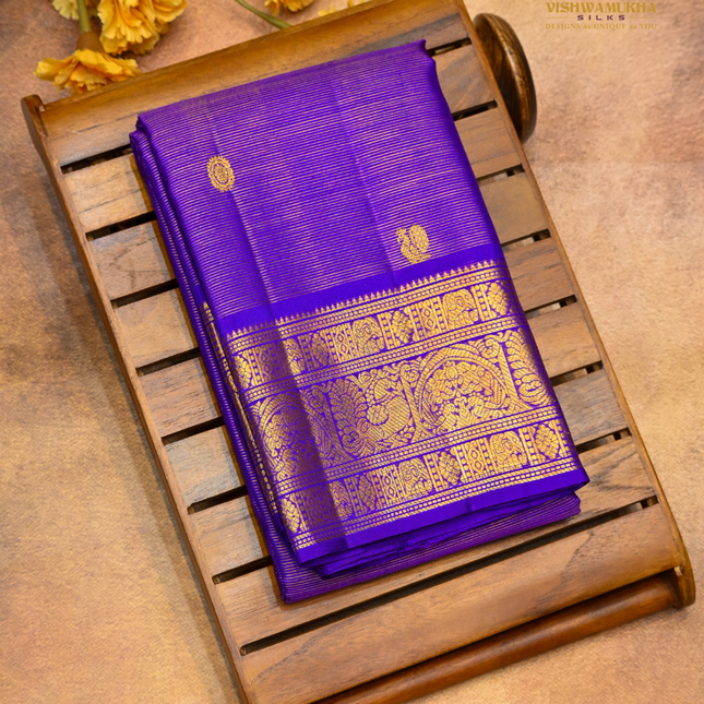 Pure Kanchipuram Silk-VSKP401 Purple