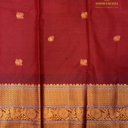 Semi Gadwal Sarees-VSGSP1B Mustard