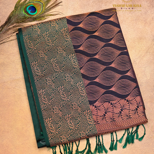 Semi Soft Pattu-VSSP50A Black