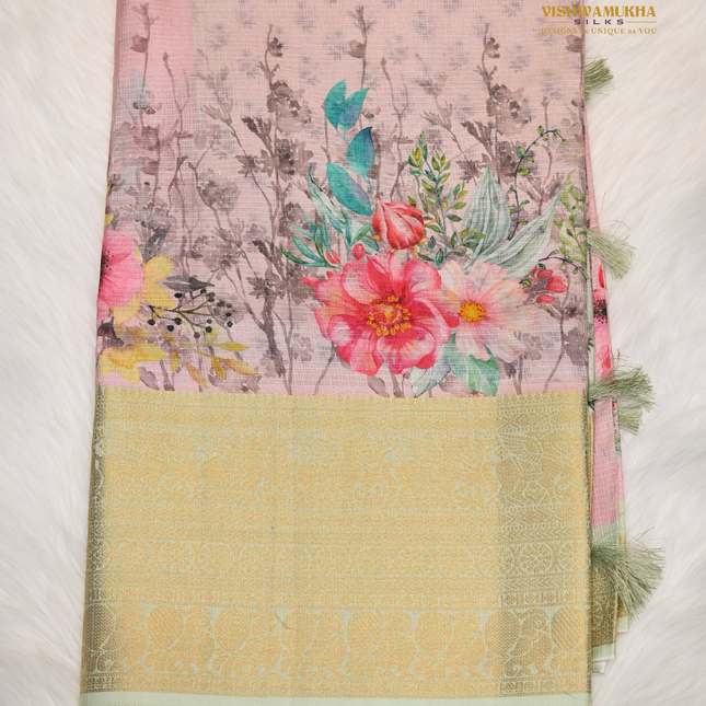Silk Kota Sarees-VSSK2D pink
