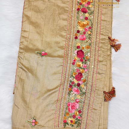Semi Tussar-VSST8 Beige
