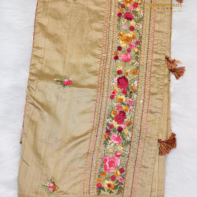 Semi Tussar-VSST8 Beige