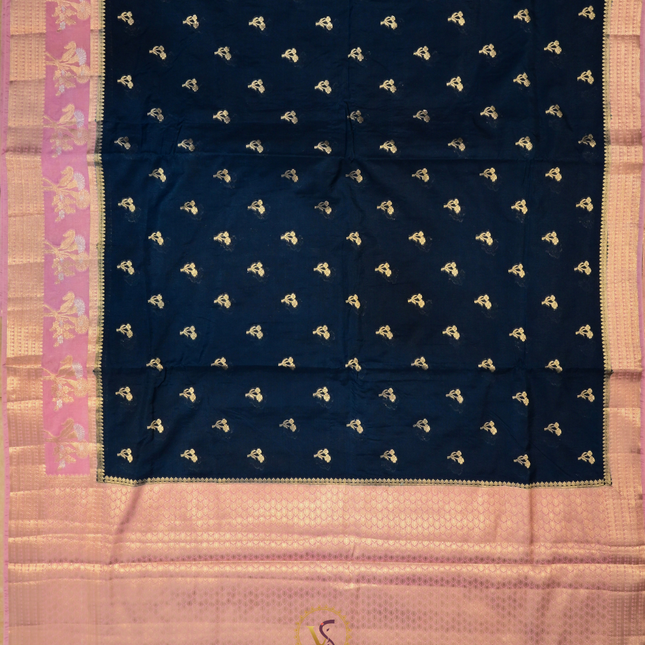 Chanderi Sarees-VSC37c Blue