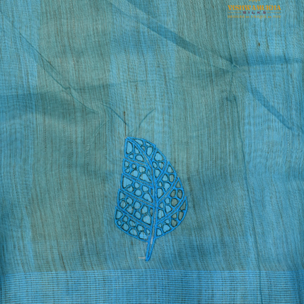 Bhagalpur Jute saree-VSBGC3B blue