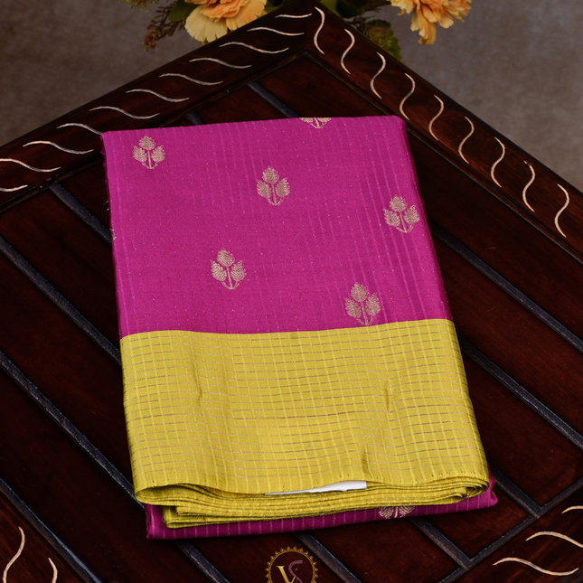 Semi pattu Sarees-VSSP43 Pink