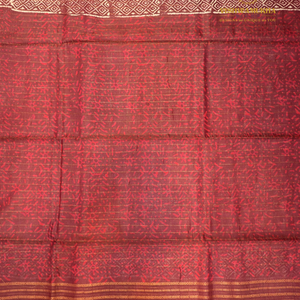 Ajrak Sarees-VSAJ7 Maroon