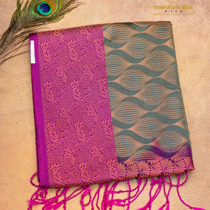 Semi Soft Pattu-VSSP50C Olive