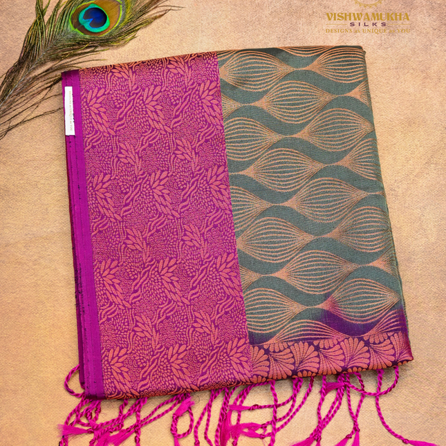 Semi Soft Pattu-VSSP50C Olive