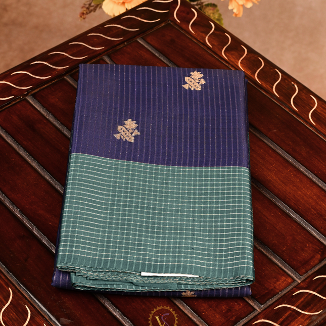 Semi pattu Sarees-VSSP43A Blue