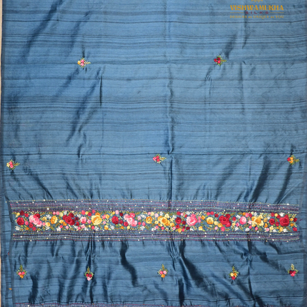 Semi Tussar-VSST8B steel blue