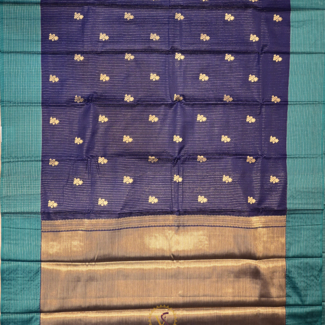 Semi pattu Sarees-VSSP43A Blue