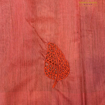Bhagalpur Jute saree-VSBGC3 Red