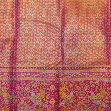 Semi pattu Meenakari-VSSP59A yellow