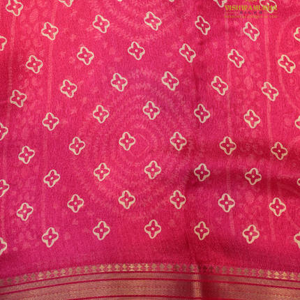 Bandhini Saree-VSBN1E pink