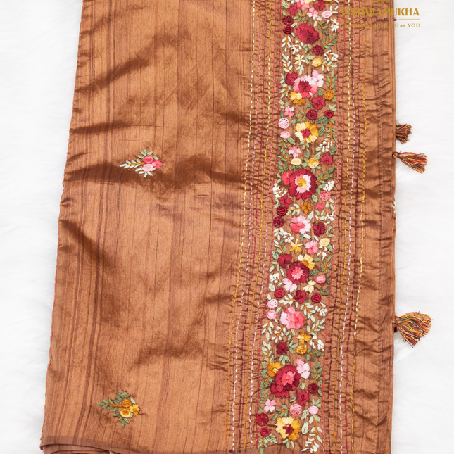 Semi Tussar-VSST8D Brown
