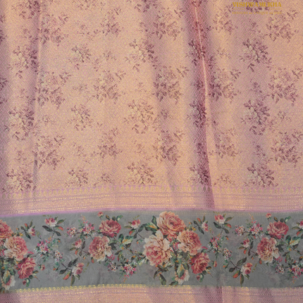 Semi Chiniya Silk Sarees-VSCS1C Cream