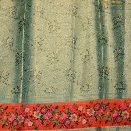 Semi Chiniya Silk Sarees-VSCS1D  peach