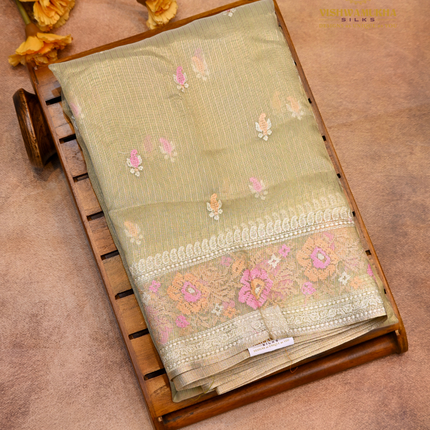 Organza Petit Work-VSOF13A pista green