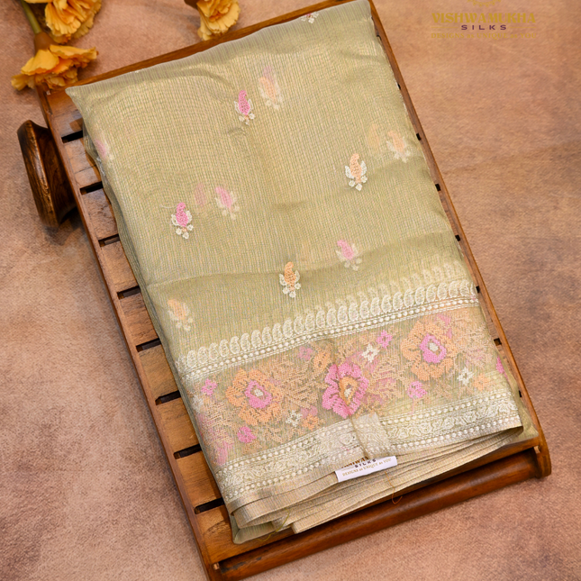 Organza Petit Work-VSOF13A pista green