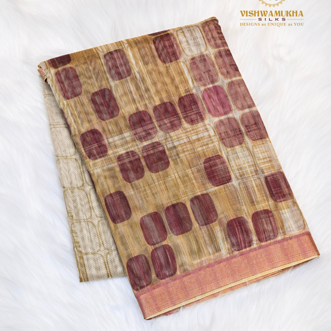 Linen Silk-VSL23B Mehandi Green