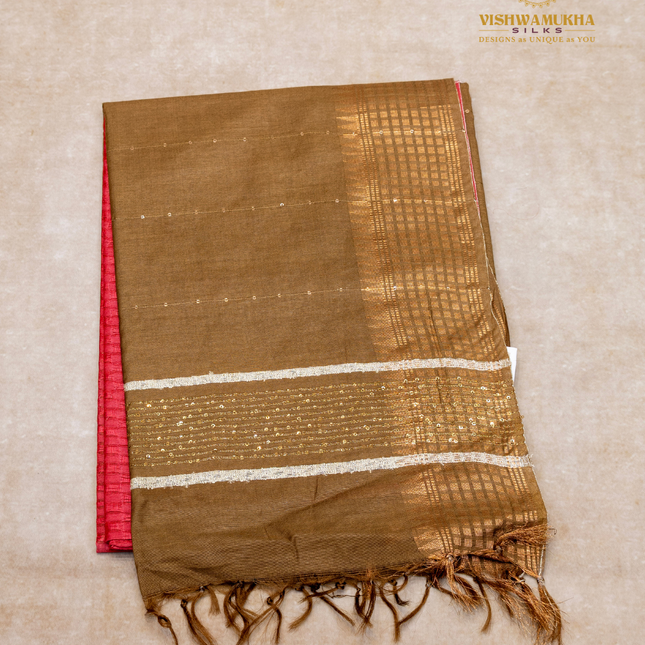 Chanderi Saree-VSC23 Pink