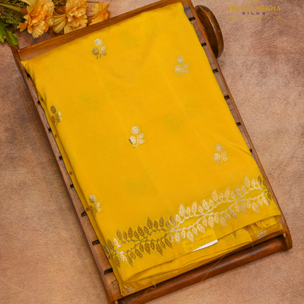 Banaras Chiniya Silk-VSCS3 YELLOW