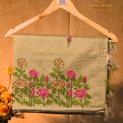 Supernet Sarees-VSSN1C Gray