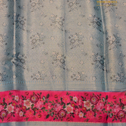 Semi Chiniya Silk Sarees-VSCS1F Pink